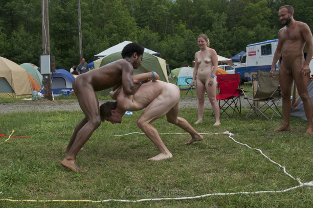 naturist wrestling 0013 FreeForm Festival, Pennsylvania, USA