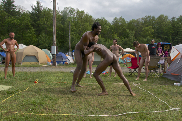 naturist wrestling 0031 FreeForm Festival, Pennsylvania, USA