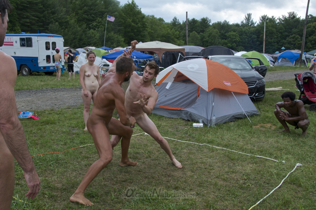 naturist wrestling 0050 FreeForm Festival, Pennsylvania, USA