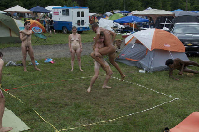 naturist wrestling 0058 FreeForm Festival, Pennsylvania, USA